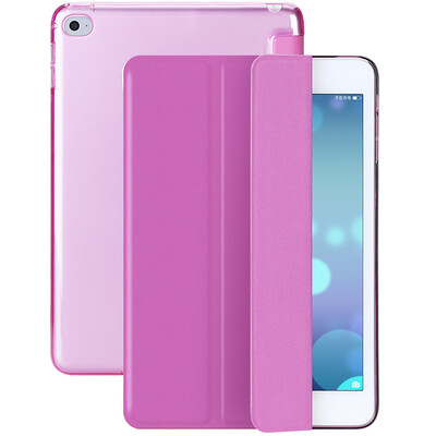 

BIAZE Apple iPad Air2 защитная крышка iPad6 Защитная оболочка для планшетного ПК оболочка света и падение интеллектуального сна три раза кожаные перчатки молодежной серии PB12-фиолетовый