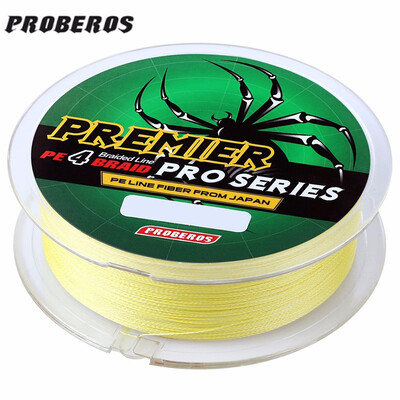 

PROBEROS 100M Mixed Color PE Monofilament Fishing Line Strong 4 Strands Braided Wire PE material High tensile strength