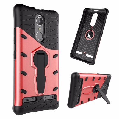 

Goowiiz Phone Case For Lenovo K6K6 Power Luxury Armor TPUPC Silicone Hard Bracket Prevent falling