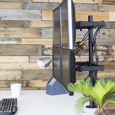 

Zhiercheng MD6884 Four-screen monitor bracket 4 screen computer bracket splicing multi-screen viewing LCD computer bracket desktop desktop bracket fixture keyhole fixed