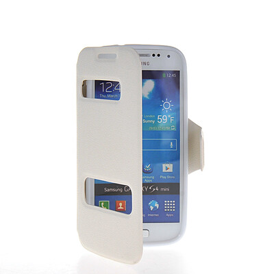 

MOONCASE Кожа сторона стойки сальто Shell задняя крышка чехол для Samsung Galaxy I9190 S4 Mini белый