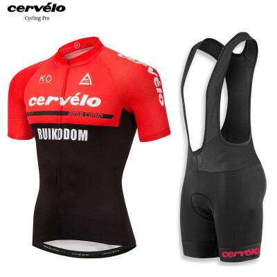 

Cycling jersey 2018 pro team Cervelo mens summer short sleeve cycling clothing bib shorts kit ropa ciclismo bicycle bike clothes