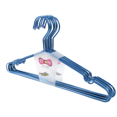 

ETCONY hanger stainless steel drying rack wet&dry clothes hanging adult clothes hanger home non-slip groove clothing support 44cm10 only YTL-265
