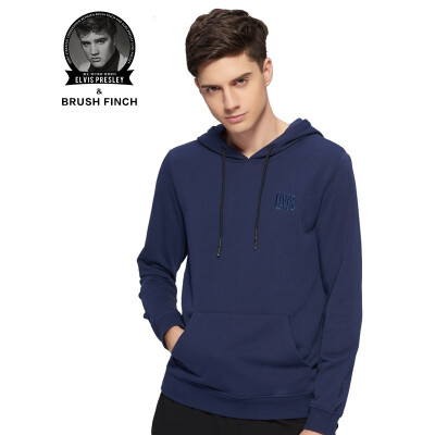 

Brush Finch Mens Pullover Crew Neck Fashion Wild with Long-Sleeved T-Shirt