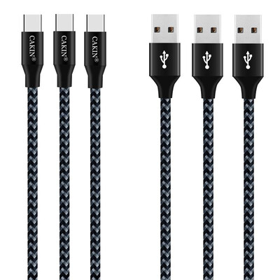

CAKINType-c aluminum alloy nylon woven net Android mobile phone fast charge data line charging transmission data cable