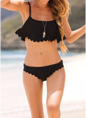 

2018 Women Bikini Set Spaghetti Strap Push Up Padded Swimsuit Swimwear Bathing Suit