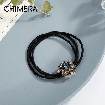 

CHIMERA hair accessories headdress sweet cute hair ring rope dark blue