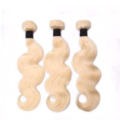 

Amazing Star Brazilian Virgin Hair Body Wave 3 Bundles Blonde Hair 613 Remy Human Hair Weave Soft&Bouncy