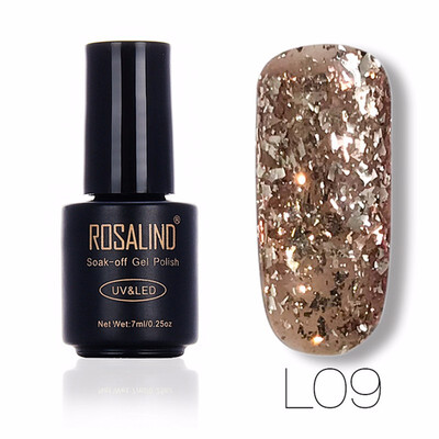 

ROSALIND Gel 1S 7ml Meteor Fragment Gel Glitter Nail Polish UV Led Manicure Nail Polish Nail Art Gel Lacquer Soak Off 12 Colors