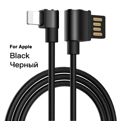 

HOCO Mobile Phone Cables 90 degree USB Type C Cable 2A USB-C Cable Fast Charging Data Cable For Samsung S9 Xiaomi 6X Huawei P10