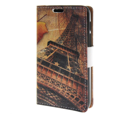 

MOONCASE Case for Alcatel One Touch Pixi 3 (4.5") OT-4027 Leather Flip Wallet Style and Kickstand Case Cover Design / a08