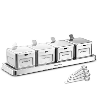 

Serafino Shangni SERAFINOZANI 1810 stainless steel seasoning box 4 sets