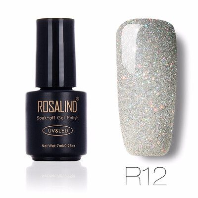 

ROSALIND Gel 1S Rainbow Series Colorful UV LED Gel Nail Polish 7ML Long Lasting Painting Nail Art Soak-off Gel Varnish 01-29