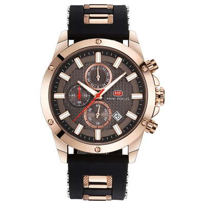 

BOFUTE Male Watches Fashion Casual Sports Watch Quartz Watches Luminous Calendar Waterproof Silicone Strap 0089G