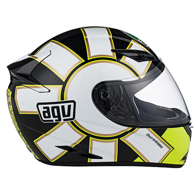 

AGV helmet K3 TOP Four seasons universal wide angle ventilation&full face helmet running helmet Italy locomotive racing helmet helmet Goethe black GOTHIC 46 BLACK M