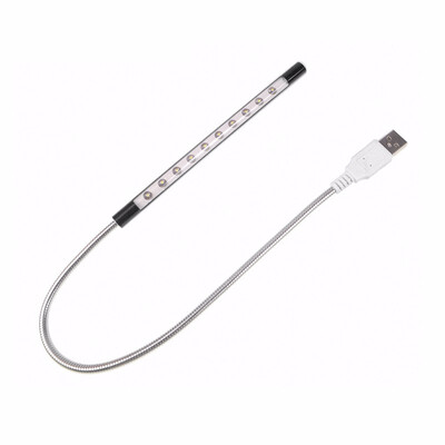 

Hot Sale Mini Flexible USB Led 10 Light Computer reading Lamp Bright Multi Colors for Notebook Laptop Desktop Power Bank