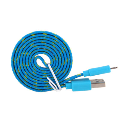 

3/6/10Ft Durable Braided Flat 8Pin Double-sided USB Data Sync Charger Cable Cord for iPhone 5 5S 6 6S Plus iPad 4 5 Air iOS9