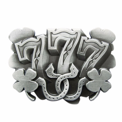 

New Lucky 777 Vintage Belt Buckle Gurtelschnalle Boucle de ceinture