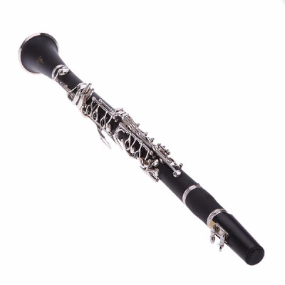 

Clarinet Bakelite 17 Key B Flat Soprano Nickel Plating Exquisite with Cleaning Cloth Gloves 10 Reeds Screwdriver Woodwind Instrum