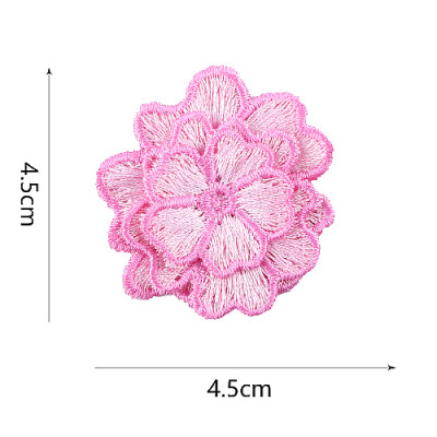 

Sunbling 3d flower patch sew on embroidered jeans clothes brand small applique patches