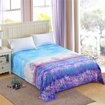 

Luxury Bedspread Geometrical Flower Bedsheet Plaid Bed Sheet Flat 200x230cm For Wedding Home Decoration