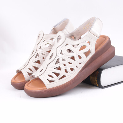 

SHUANGFENG Brand Sandals Women 2018 New Cow Leather Sandals Shoes Wedges Platform Sandals for Ladies Female Womens Summer Shoes