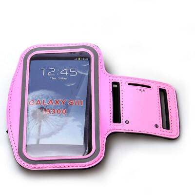 

Pink Premium Running Sports Gym Armband Case For For Samsung Galaxy i9300