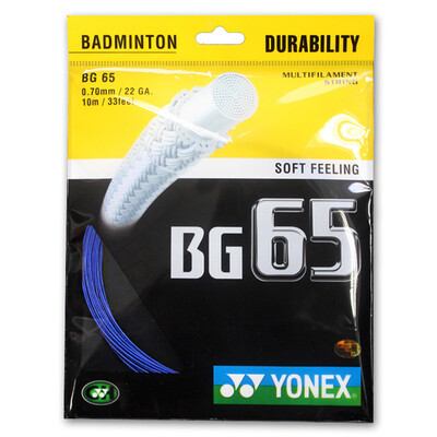 

Younikes YONEX BG-65 durable soft feel badminton line white single tie
