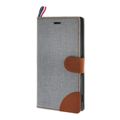 

MOONCASE Xperia Z3 , Leather Wallet Flip Card Holder Pouch Stand Back ЧЕХОЛ ДЛЯ Sony Xperia Z3 Grey