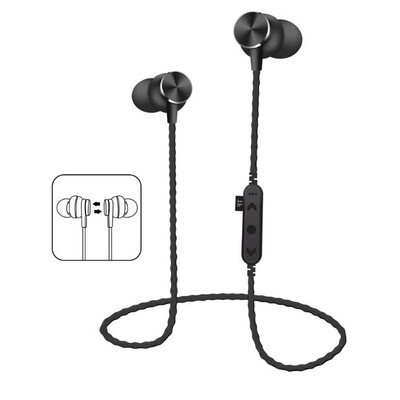 

Sport Bluetooth earphones Metal Magnetic Wireless headphone Running Earbud Stereo Headsets with TF card solt For Xiaomi iPhone