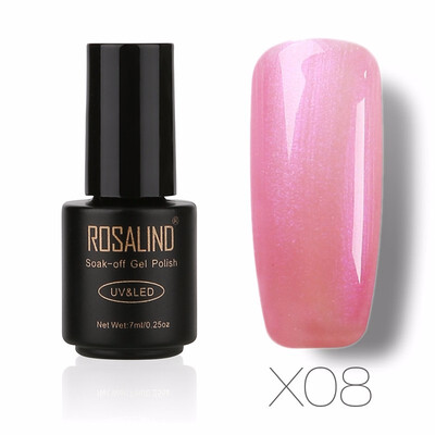 

ROSALIND 7ml Pearl UV Nail Gel Polish Pure Color UV Gel Polish Soak Off Semi Vernis Permanent gel lacquer