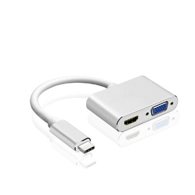 

USB 31 Type-C Hub Multiport Adapter USB 31 Type-C to HDMI VGA Adapter for Macbook Type-C