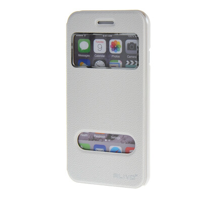 

MOONCASE ЧЕХОЛ ДЛЯ Apple iPhone 6 ( 4.7 inch ) View Window Leather Flip Bracket Back Cover White