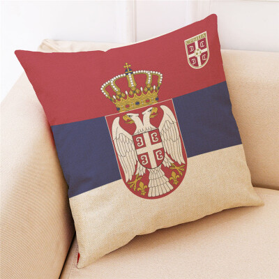 

Russia World Cup 2018 32 Teams Logo Cotton&Linen Pillowcase Bar Club Sofa Pillow Pillow Fans Souvenir