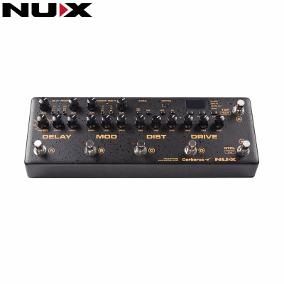 

NUX Cerberus Multi Function Effect Pedal Inside Routing IR Loader Analog Qverdrive Distortion 4 Cable Method Modulation Effects