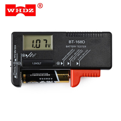 

WHDZ BT - 168D Universal Battery Checker Tester Easy-to-read color-coded display with good low&replace recharge indicators