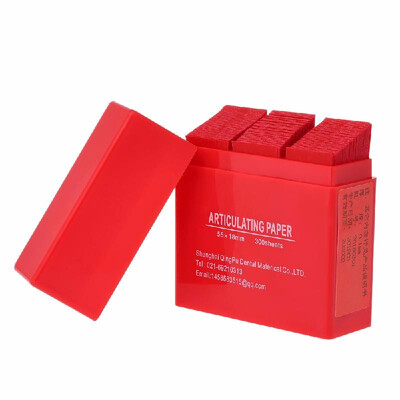 

300 Sheet Box Dental Articulating Paper Strips Dental Lab Products Tool Oral Teeth Care Whitening Material 5518mm Red Blue