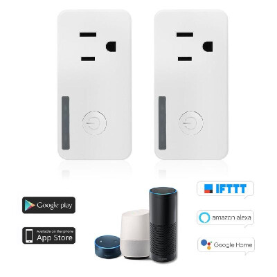 

WiFi Smart Plug Mini Smart Socket Support Timing Function Remote Control Voice Control for Amazon Alexa&for Google Home IFTTT