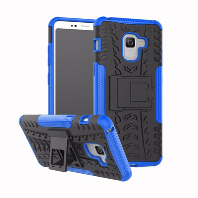 

Goowiiz Phone Case For Samsung Galaxy A5 2018A7 2018A8 2018A8 Plus 2018 Armor Tire Texture Rugged PCTPU Silicone