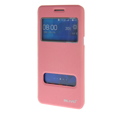 

MOONCASE Case for Samsung Galaxy Grand Prime G5308W G530 Case View Window Leather Flip Bracket Back Cover Pink