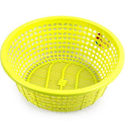 

Three beautiful gifted fine rice basket round screen fruit&vegetable screen 6282 27cm color randomly sent