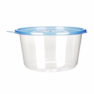 

OTOR Salad Bowl with Lid Take Away Plastic Food Container Clear Bowl Box for Fast Food Bento Microwaveable 180mm 300pcs