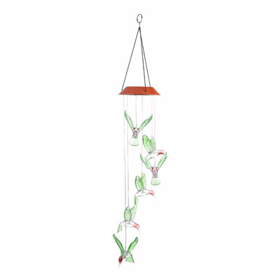 

Solar Powered Color Changing LED Wind Chimes Decoration Lamp built-in day&night sensor waterproof&durable to use