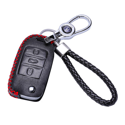 

KING ETING Changan key bag leather key set cs15cs35cs75 Ben Ben Rui Yi Yi new energy Yue Xiang V7 car key chain B section passion red