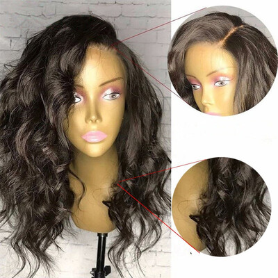 

Grade 9A Front Lace Human Hair Wigs Wavy Brazilian Virgin Hair Short Bob Wigs 150 Density for Woman