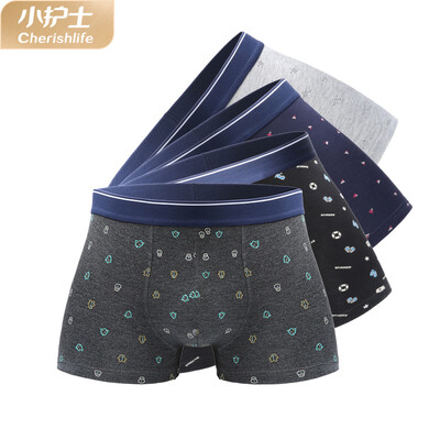 

Little nurse mens underwear modal printed boxer light&breathable four-corner shorts head mixed color 4 loaded SSN081 185XXXL