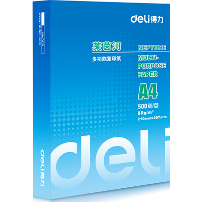 

Deli 7413 Rhine copy paper A4 80g 500 sheets pack single pack