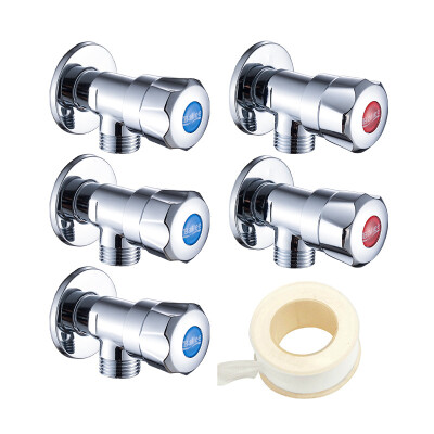 

[Jingdong supermarket] Bole bathroom (ballee) 100655 full copper triangular valve set hot and cold water to open the water valve five installed bathroom hardware