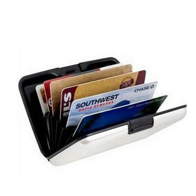

Multi Color Credit Metal Holder Wallet ID Purse Business Card SILVERY
