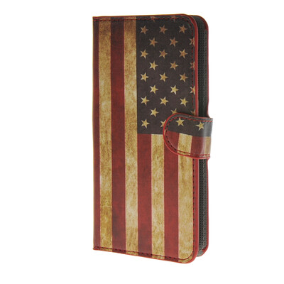 

MOONCASE U.S American Flag Leather Wallet Flip Card Slot Stand Pouch чехол для HTC Desire 620 A09